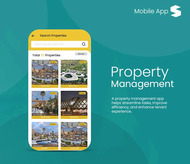 Property Management mobile app Property Management mobile app screens