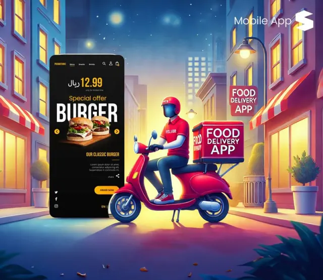 Food Order App mobile app screens