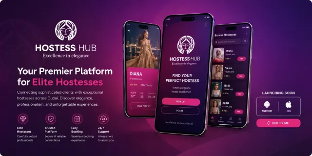 Hostess Hub website homepage screenshot