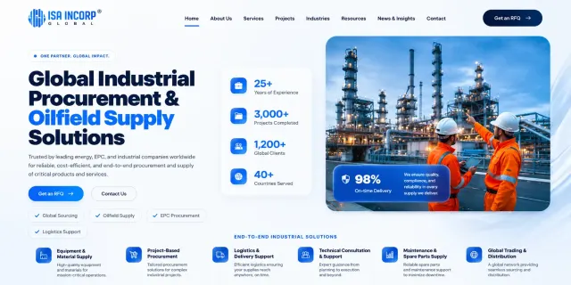 ISA Incorp website homepage screenshot