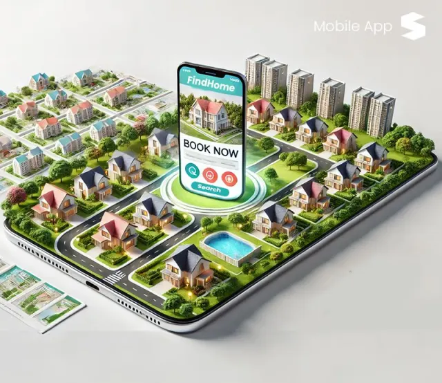 Real Estate App mobile app screens
