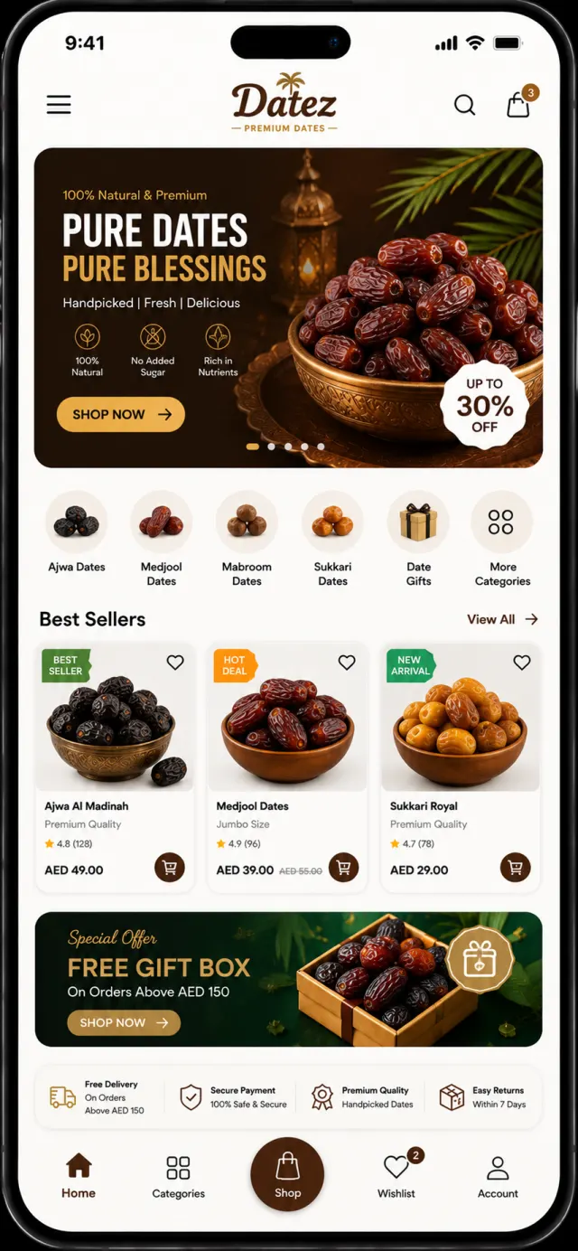 Watch Shop mobile app design by Smartflix