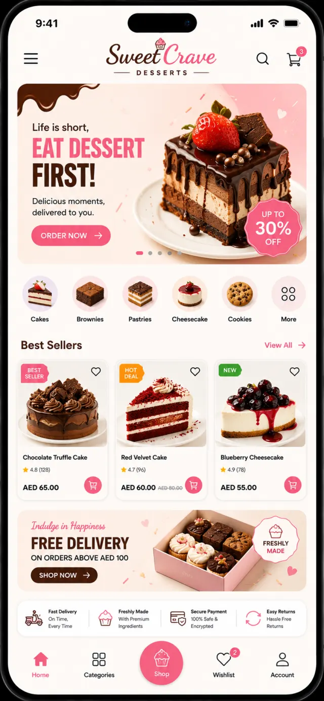 Home Decor Shop mobile app design by Smartflix