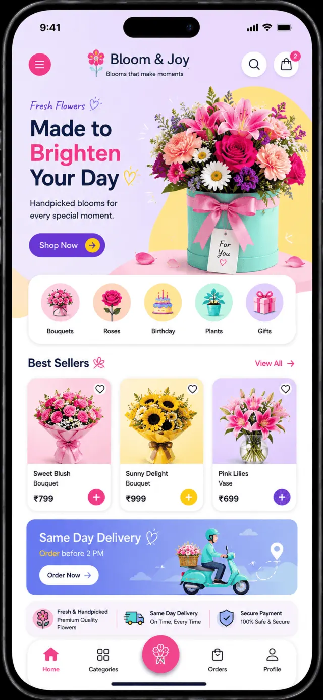 Fashion Shop mobile app design by Smartflix