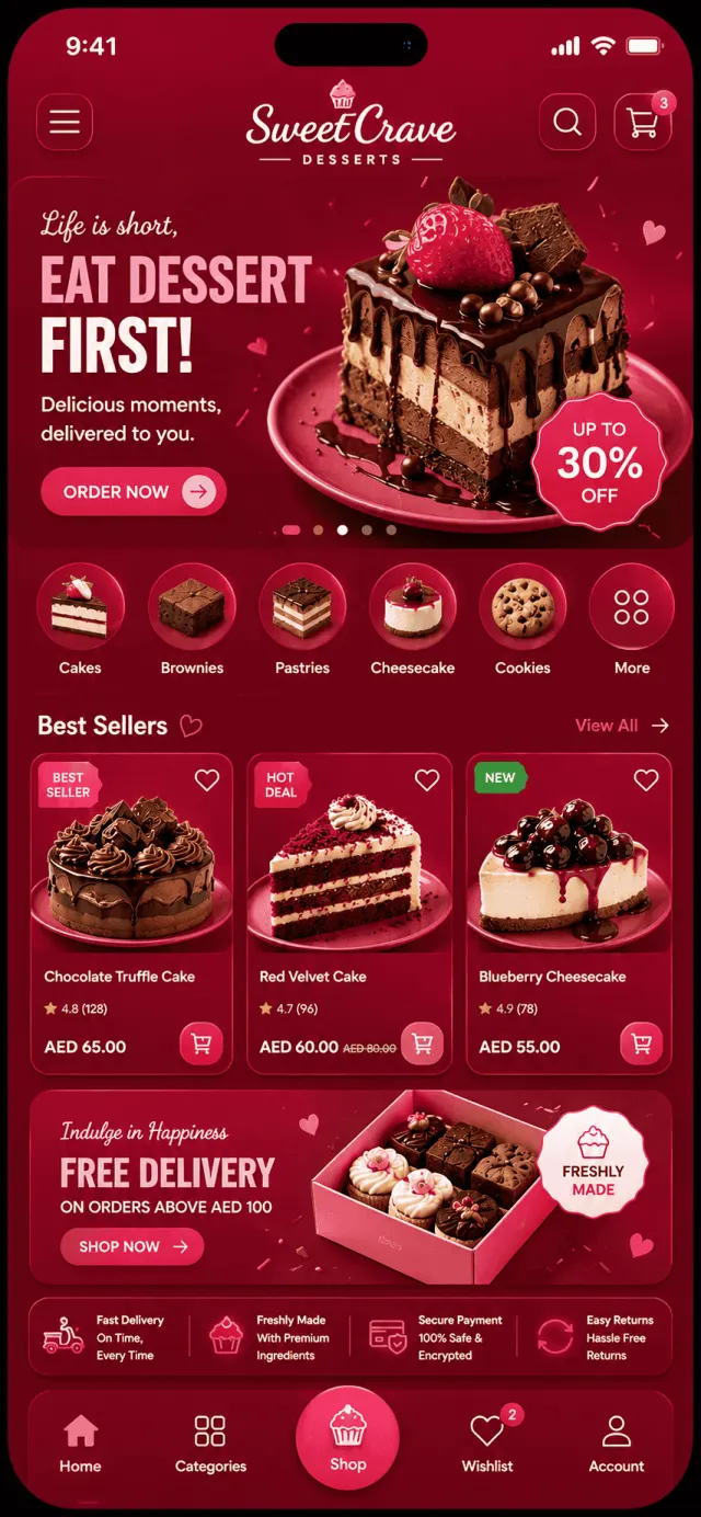 Grocery Shop mobile app design by Smartflix