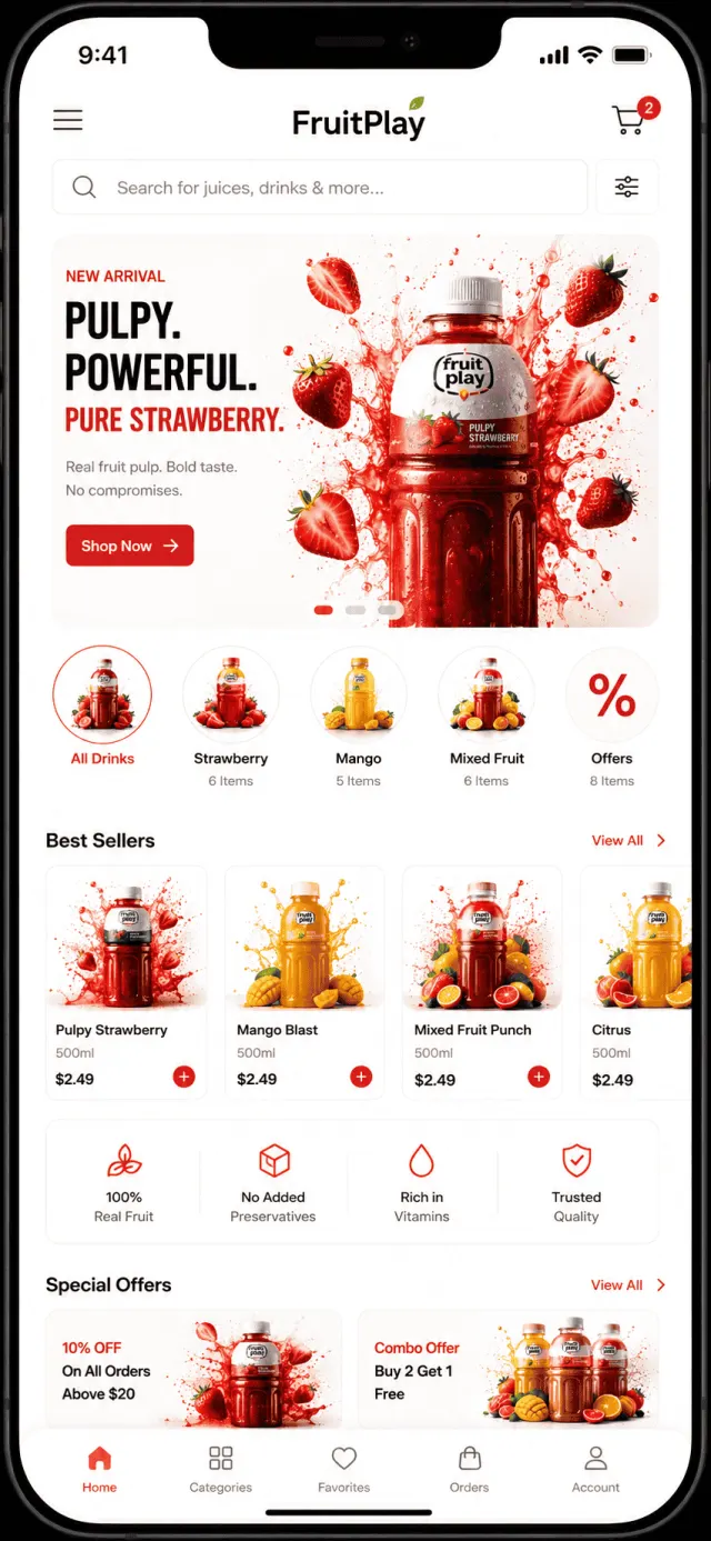 Grocery Shop mobile app design by Smartflix