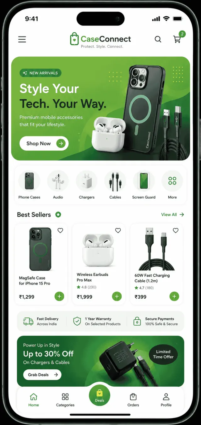 Jewelry Shop mobile app design by Smartflix